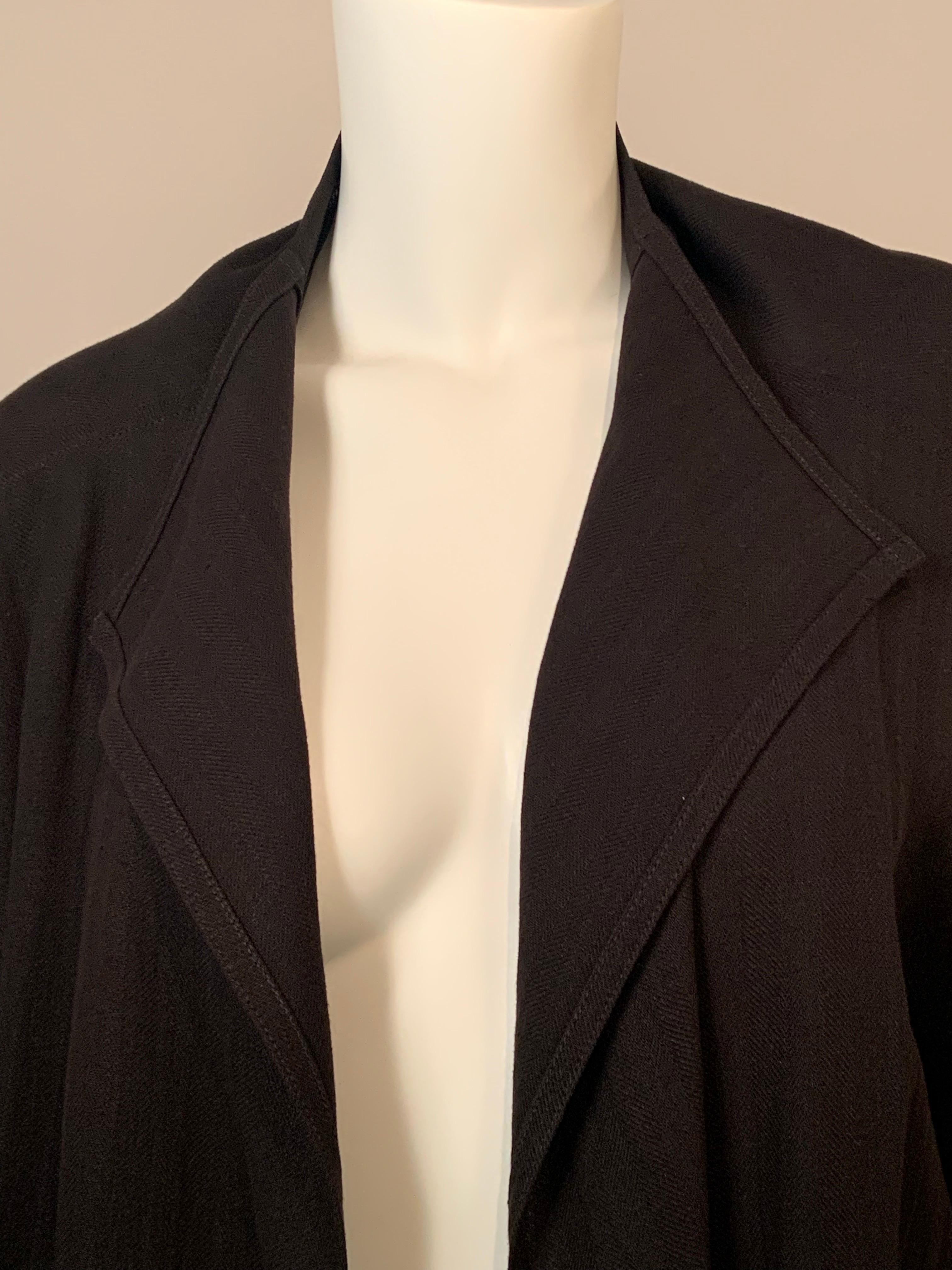 Zoran Schwarz Importierte Leinenjacke im Angebot 1