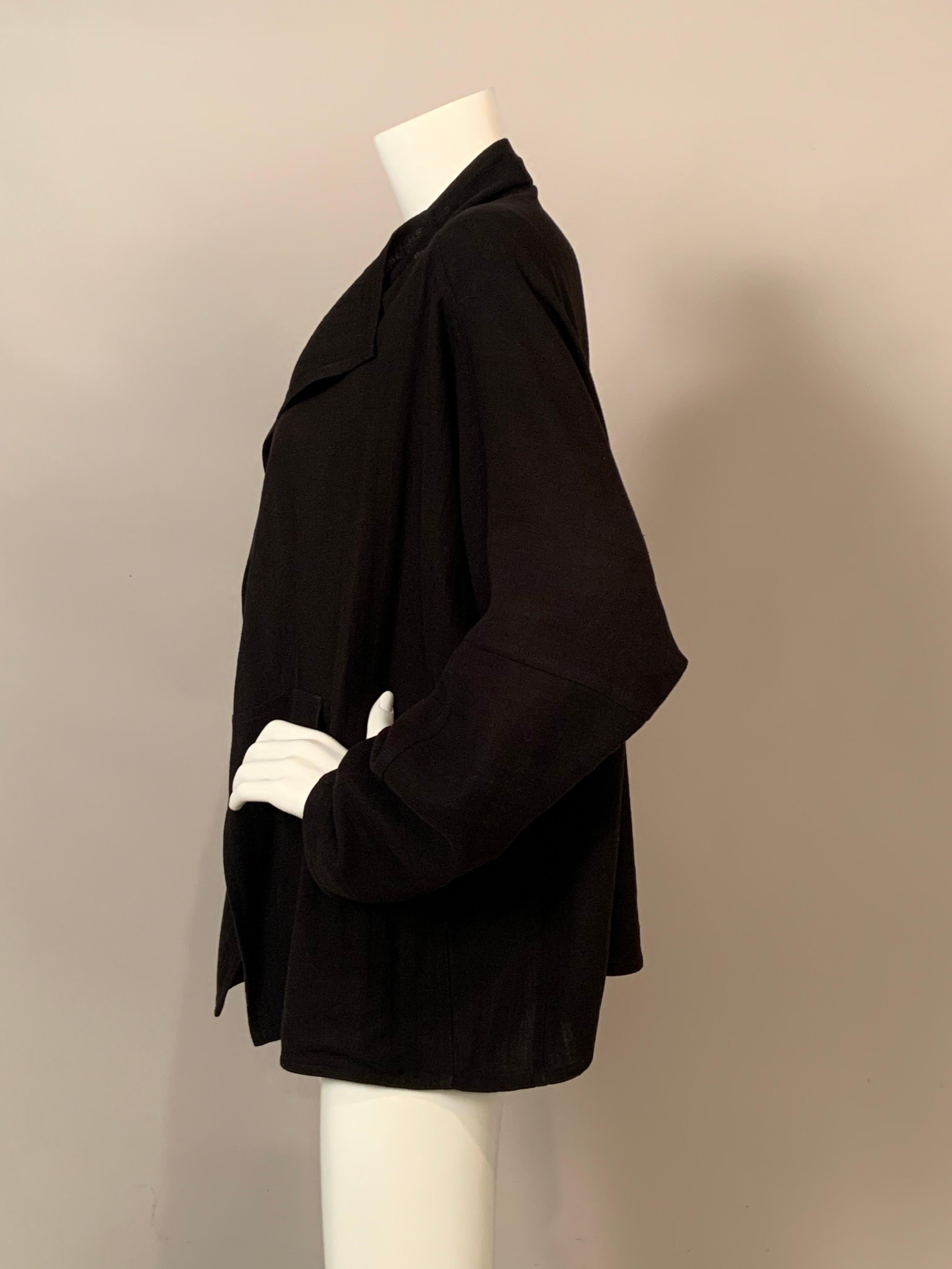 Zoran Schwarz Importierte Leinenjacke im Angebot 3