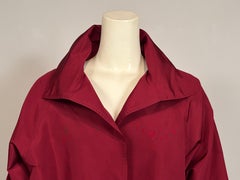 Zoran Cranberry Silk Taffeta Jacket