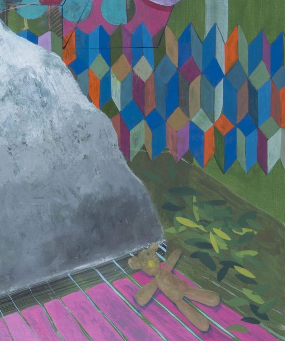 Les astronautes ont-ils besoin d'art ? (#1) par Zoran Šimunović - Grande peinture encadrée, orange en vente 5