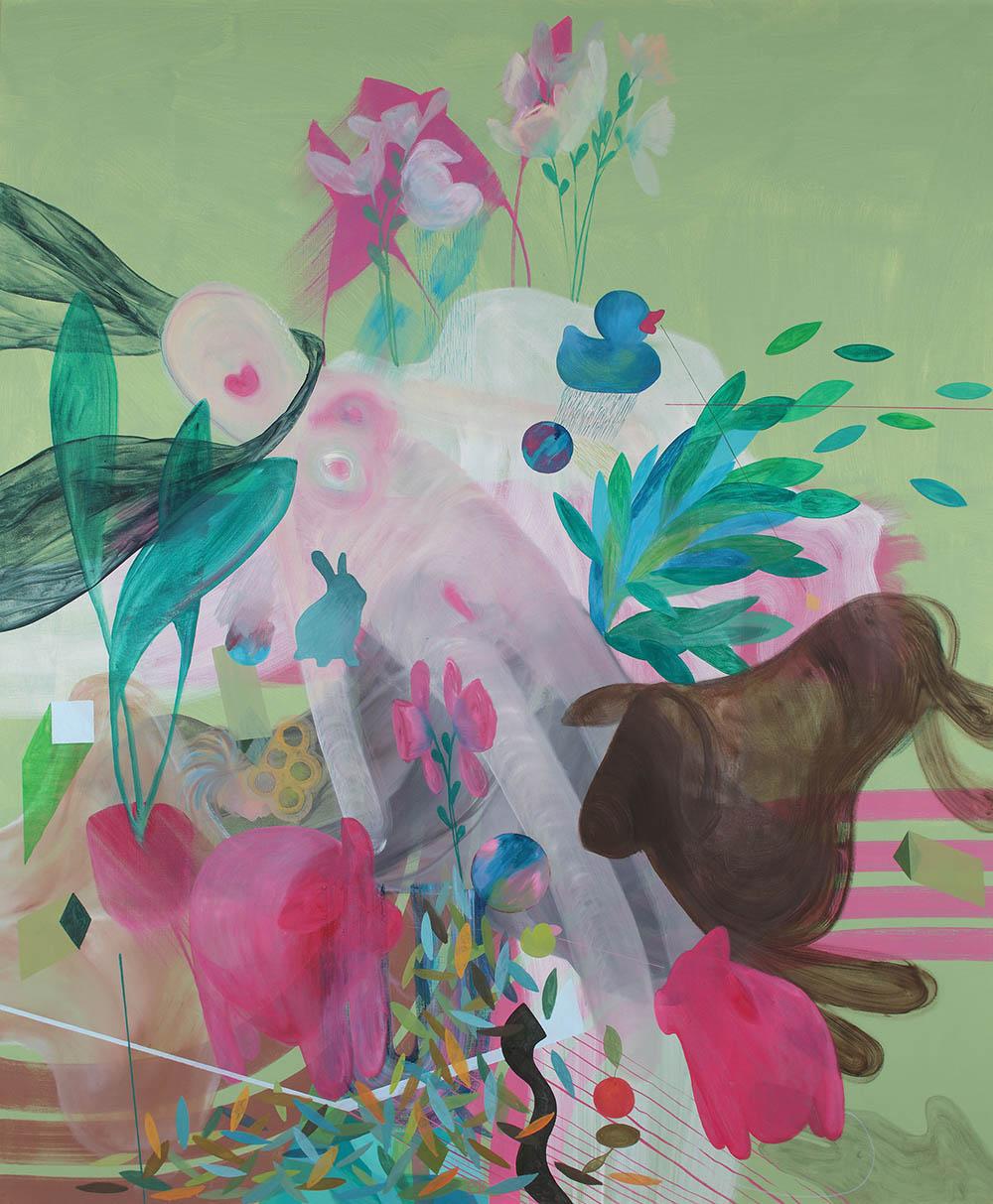 Do Dolls Have Emotions? (#3) is a unique oil on canvas painting by Croatian contemporary artist Zoran Šimunović, dimensions are 180 x 150 cm (70.9 × 59.1 in). 
The artwork is signed, sold with a frame (as on the photos) and comes with a certificate
