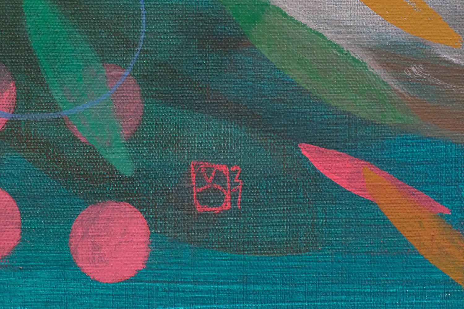 GROWING UP (#3) von Zoran Šimunović - Großes gerahmtes Bild, helle Farben, Hund im Angebot 2