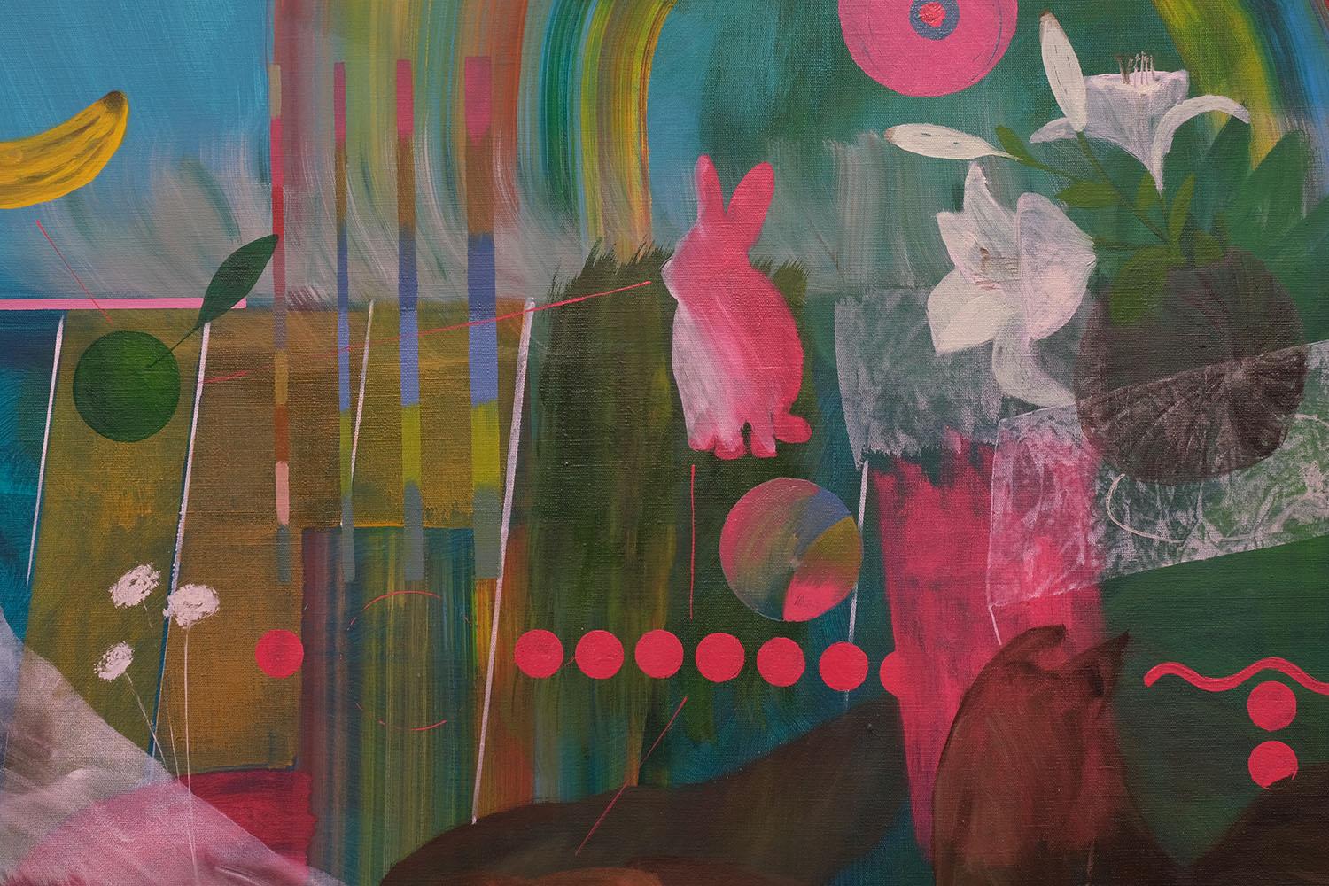 GROWING UP (#3) von Zoran Šimunović - Großes gerahmtes Bild, helle Farben, Hund im Angebot 4