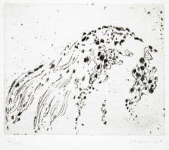 Point of Reference - Etching by Zoran Music - 1964