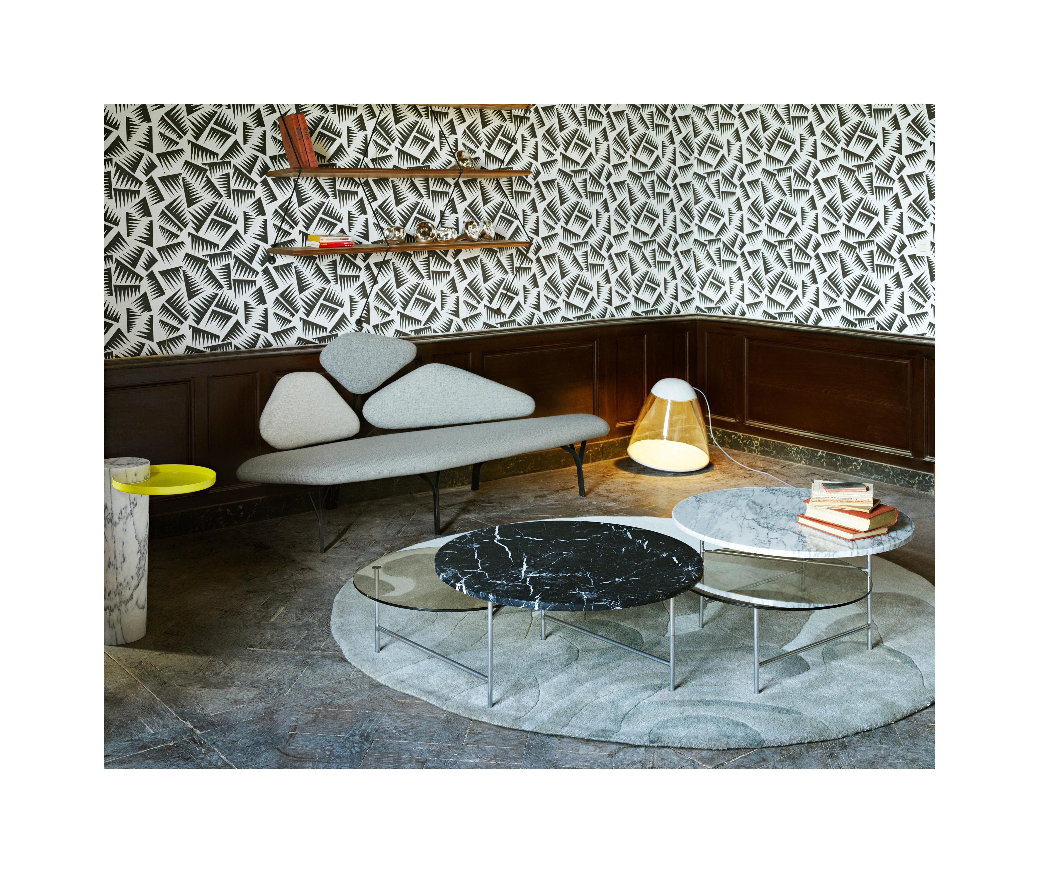 Polished Zorro Coffee Table, Marquina by Note Design Studio for La Chance For Sale