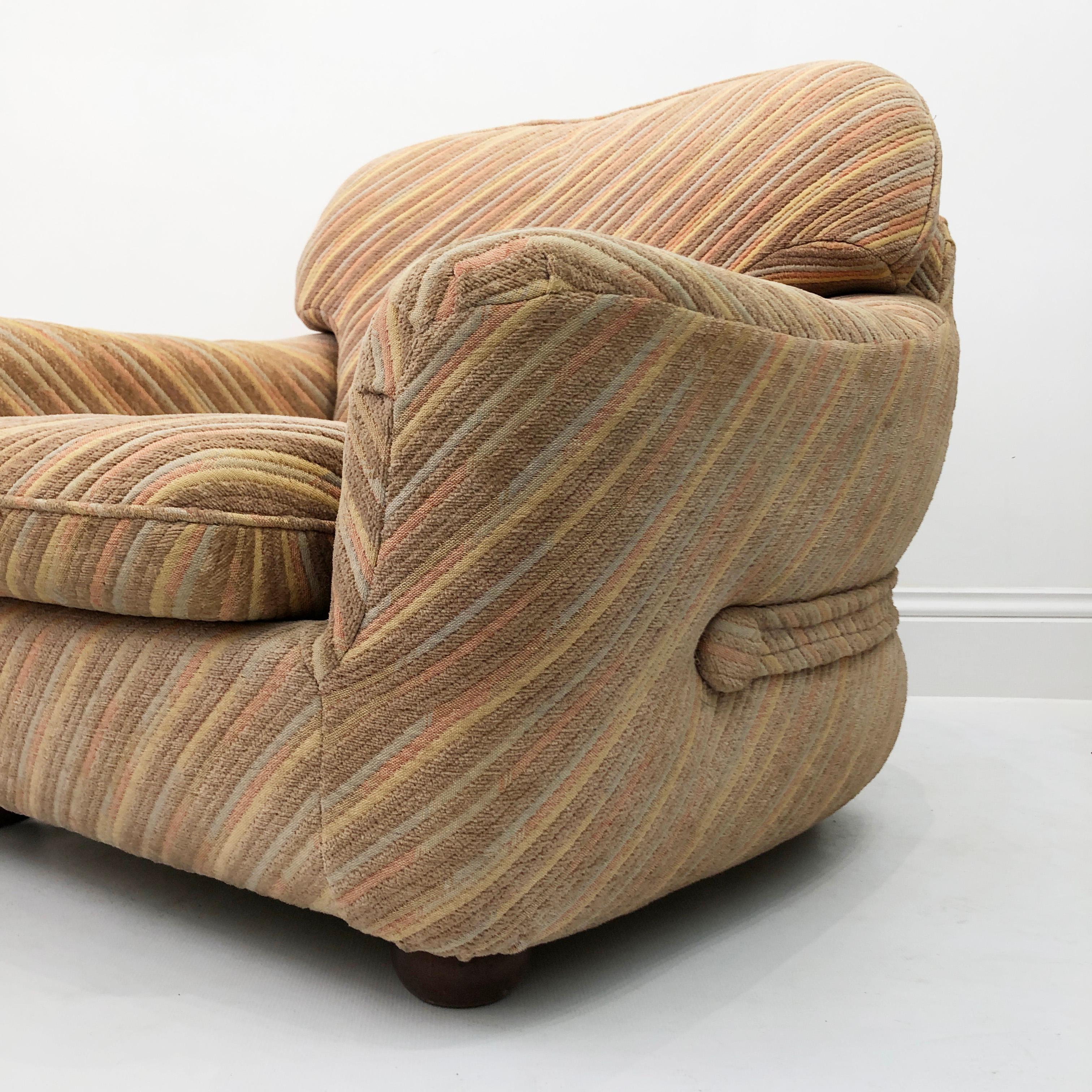 Zorzi Italian Pastel Lounge Armchair 1970s Adriano Piazzesi Scarpa Style For Sale 5