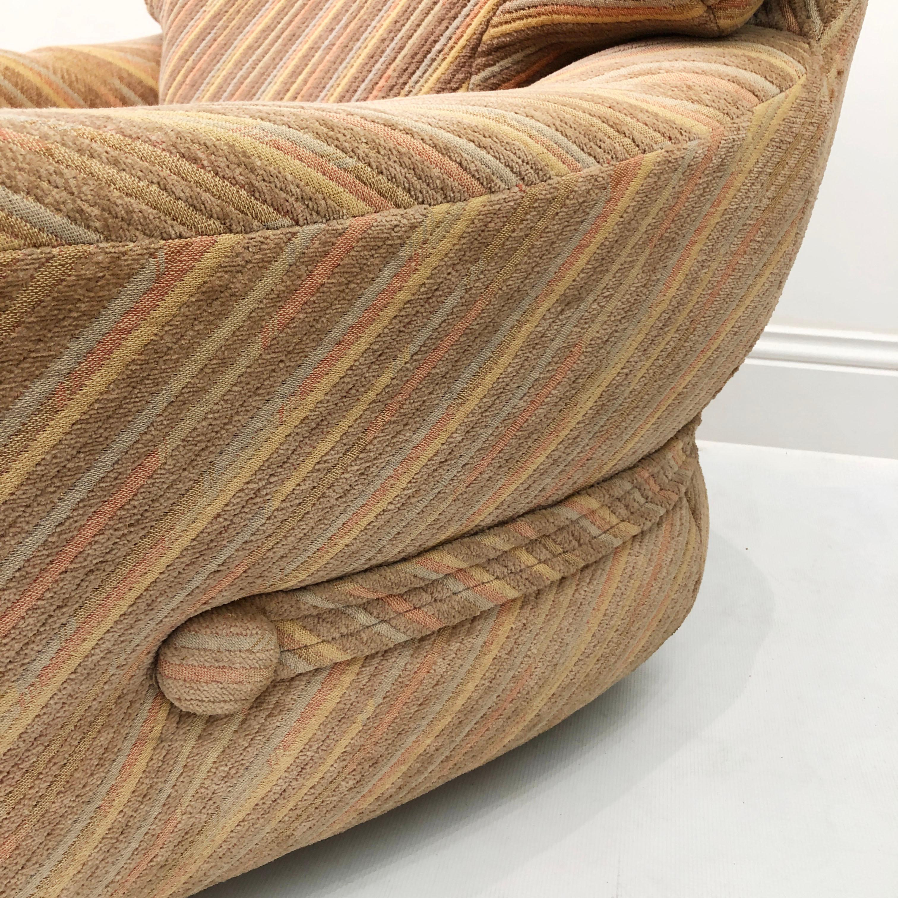 Zorzi Sillón Italiano Pastel 1970s Estilo Adriano Piazzesi Scarpa en venta 6