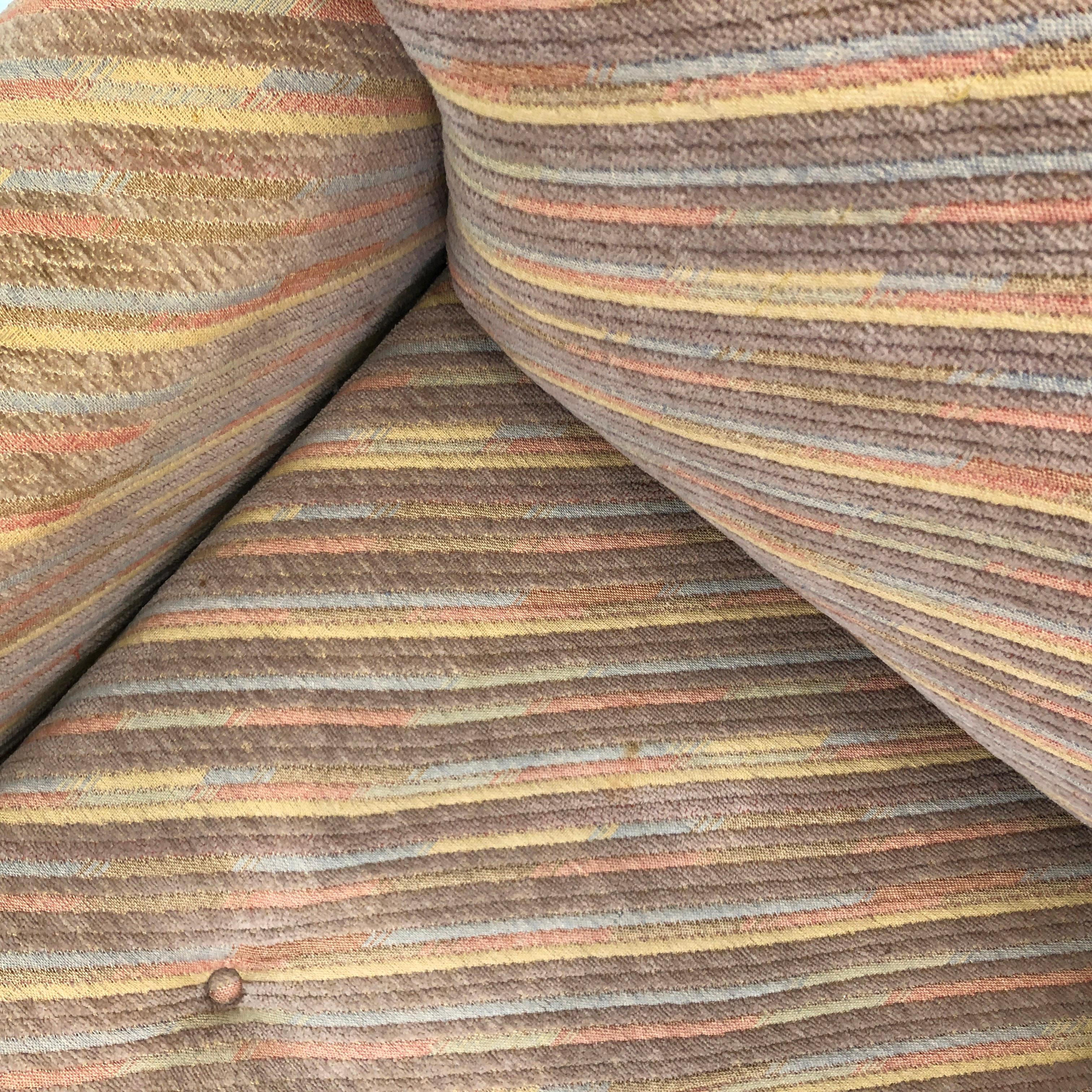 Zorzi Sillón Italiano Pastel 1970s Estilo Adriano Piazzesi Scarpa en venta 7