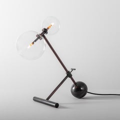 Zosia Black Gunmetal Table Lamp by Schwung