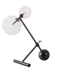 Zosia Black Gunmetal Table Lamp by Schwung