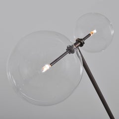 Zosia-Stehlampe aus poliertem Nickel von Schwung
