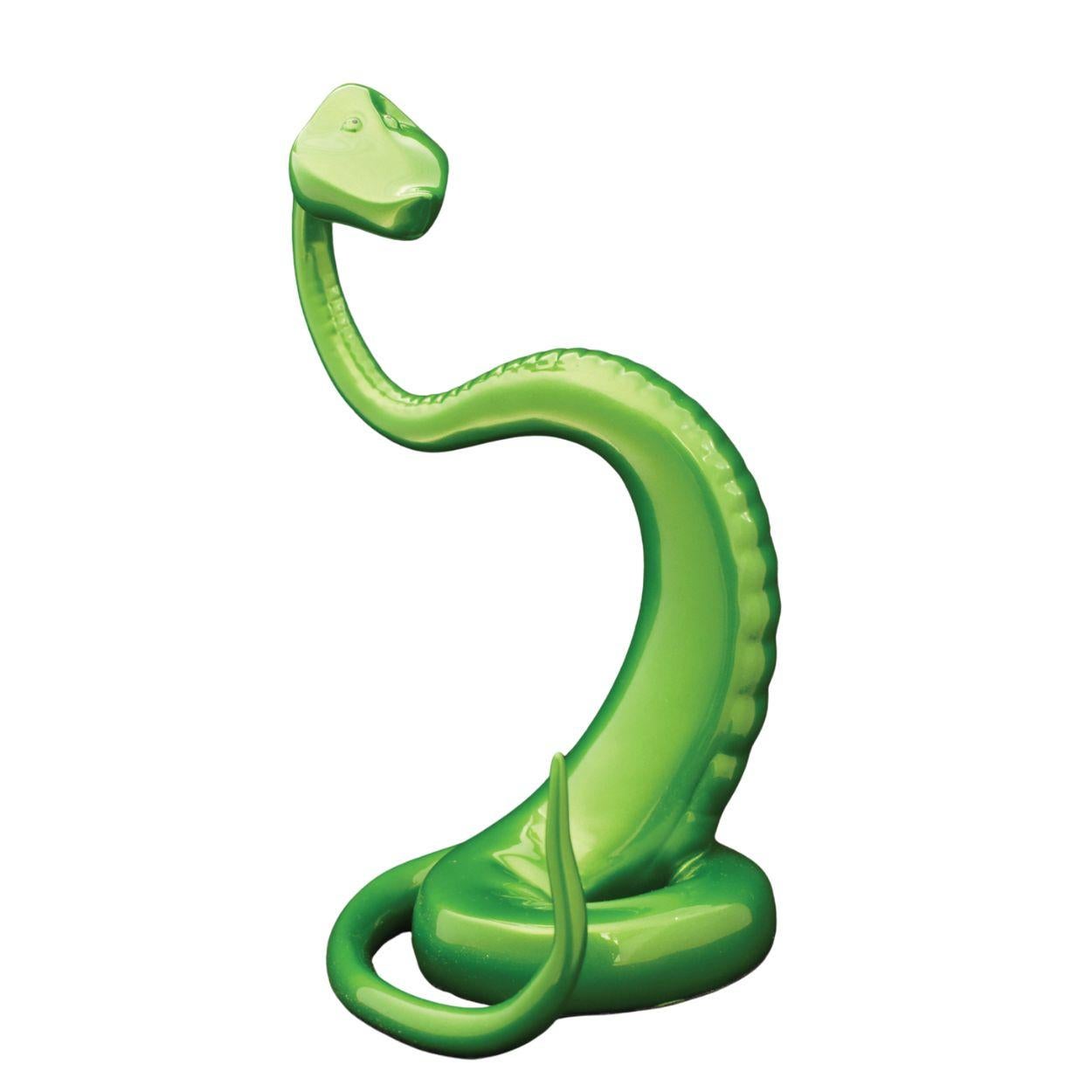 Chinese Zodiac Snake Sculpture in Emerald. Limited edition available. Ship Fast. For Sale 1