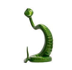 Chinese Zodiac Snake Sculpture in Emerald. Limited edition available. Ship Fast.