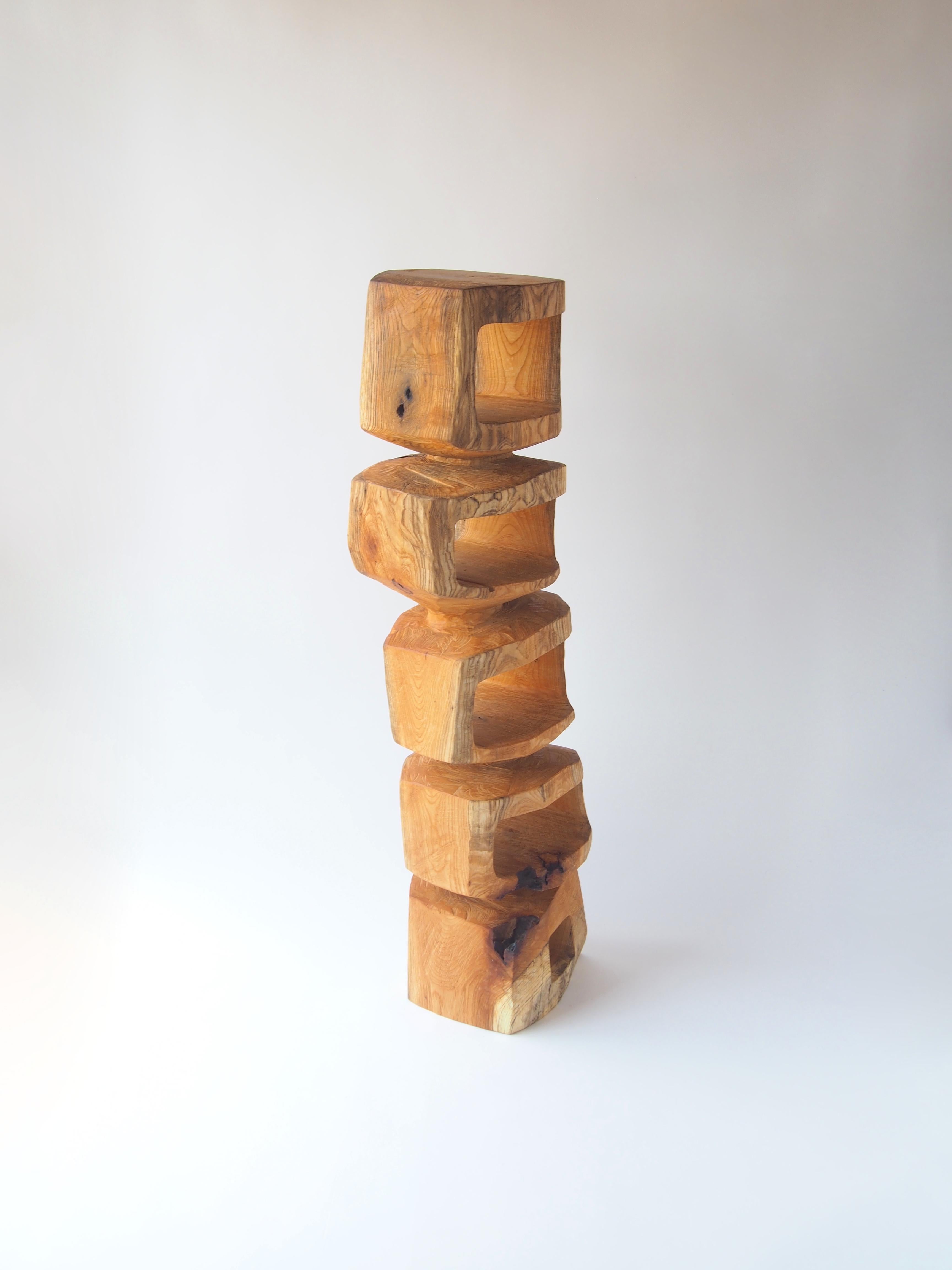 Japonais Bibliothèque étagère à sculptures Jenga 05 de Zougei Jenga