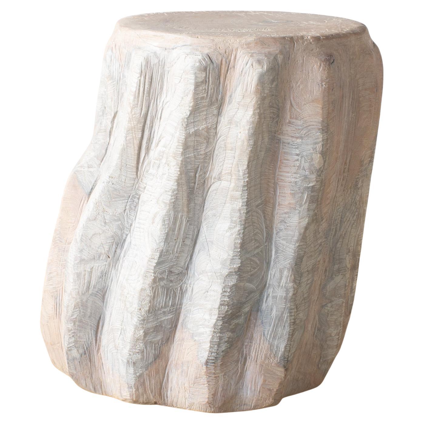 Zougei Tavolino scultoreo Sgabello tono chiaro 2 stile tribale