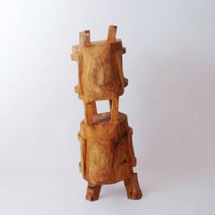 Zougei  Holz  Skulpturales Regal Bücherregal Televisore