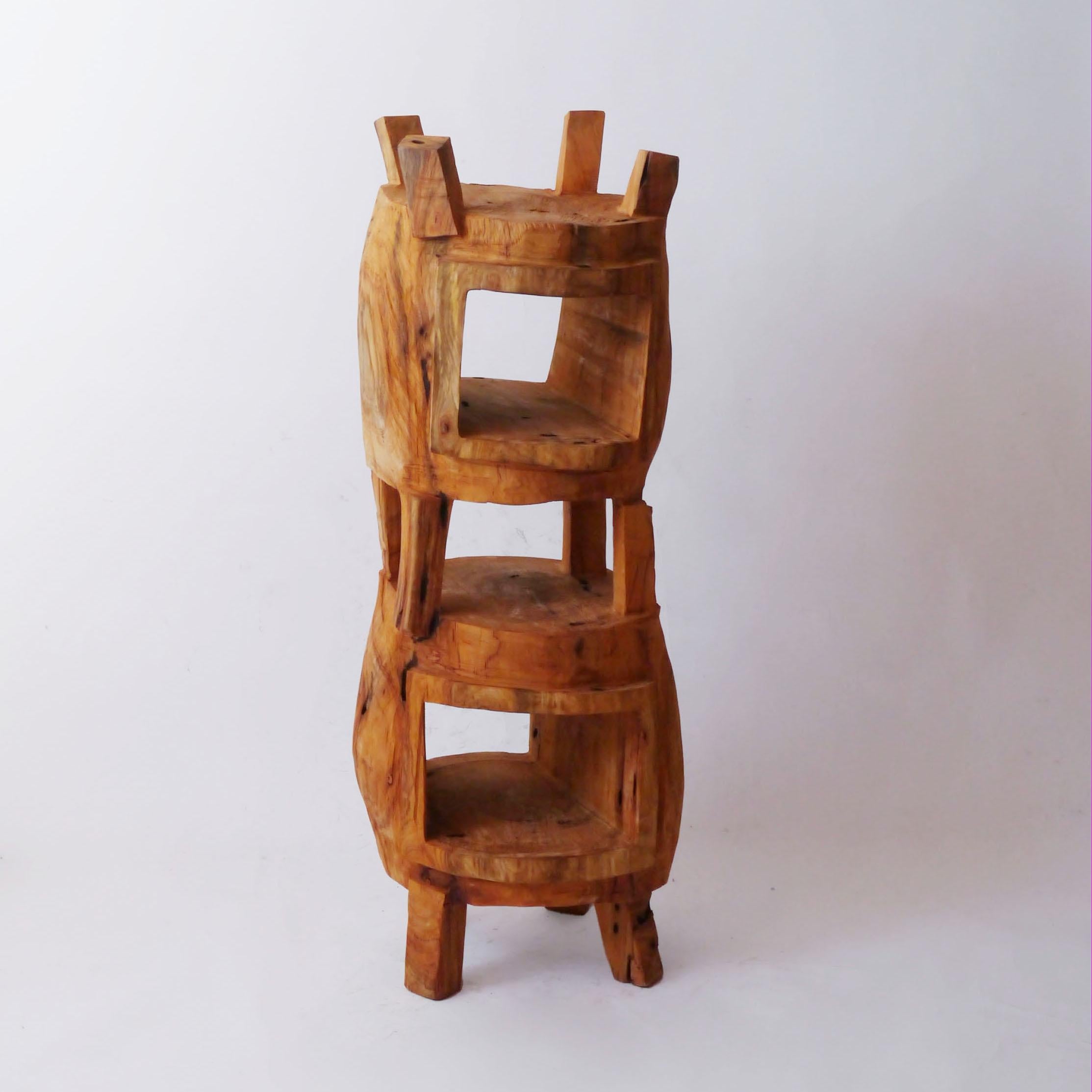 Giapponese Zougei  Wood  Scultura Scaffale Libreria Televisore in vendita