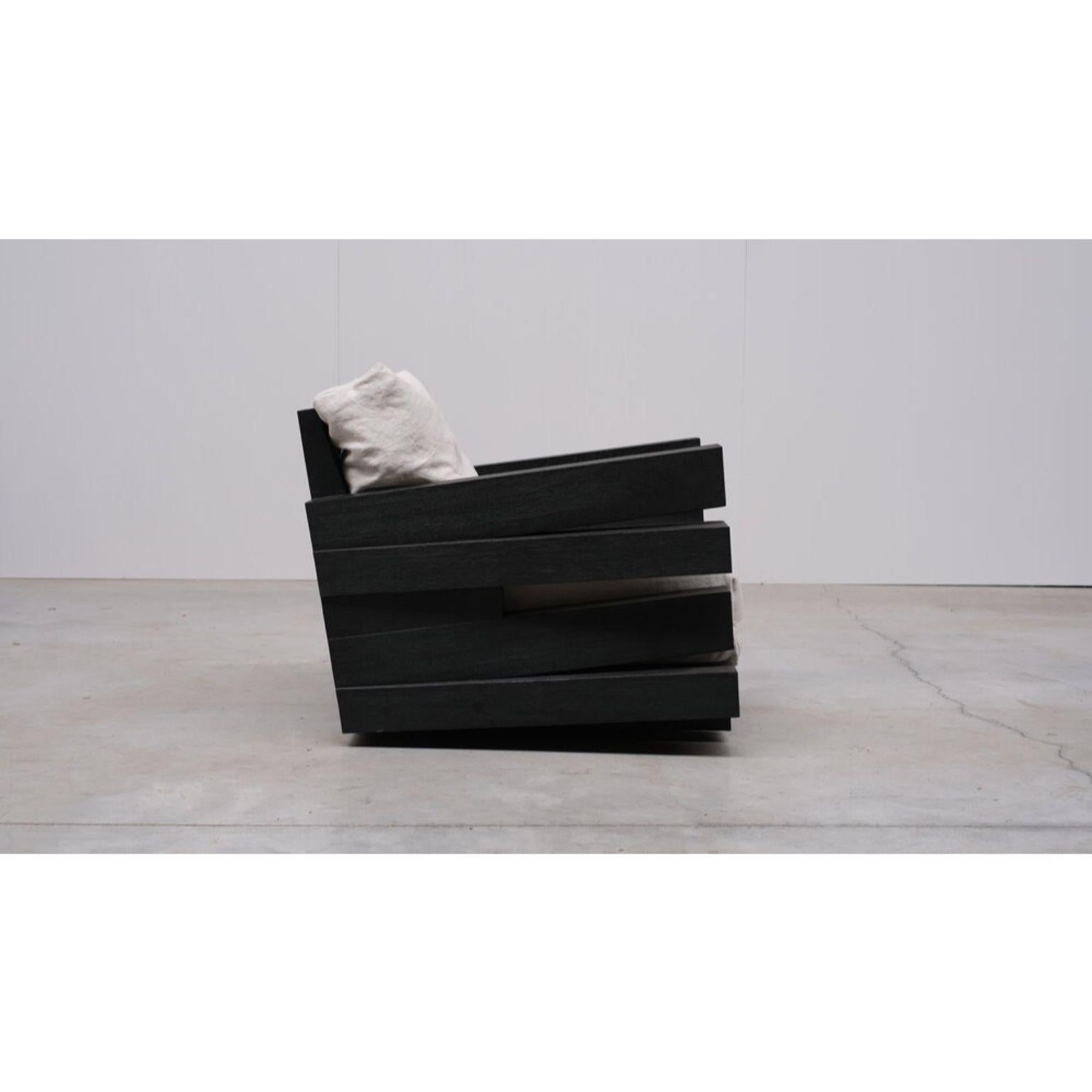 Zoumey-Sessel aus Irokoholz von Arno Declercq (21. Jahrhundert und zeitgenössisch) im Angebot