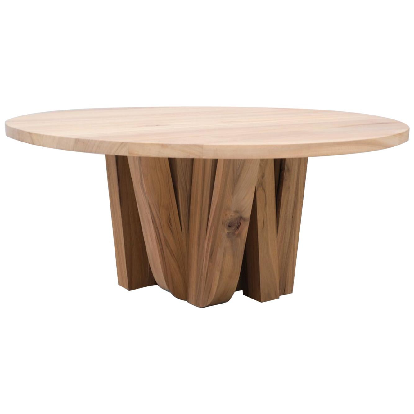 Zoumey Round Table in African Walnut by Arno Declercq