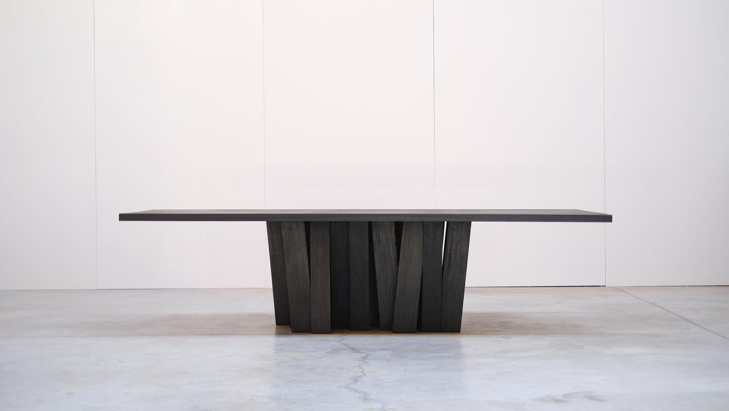 Modern Zoumey Table Double Base by Arno Declercq