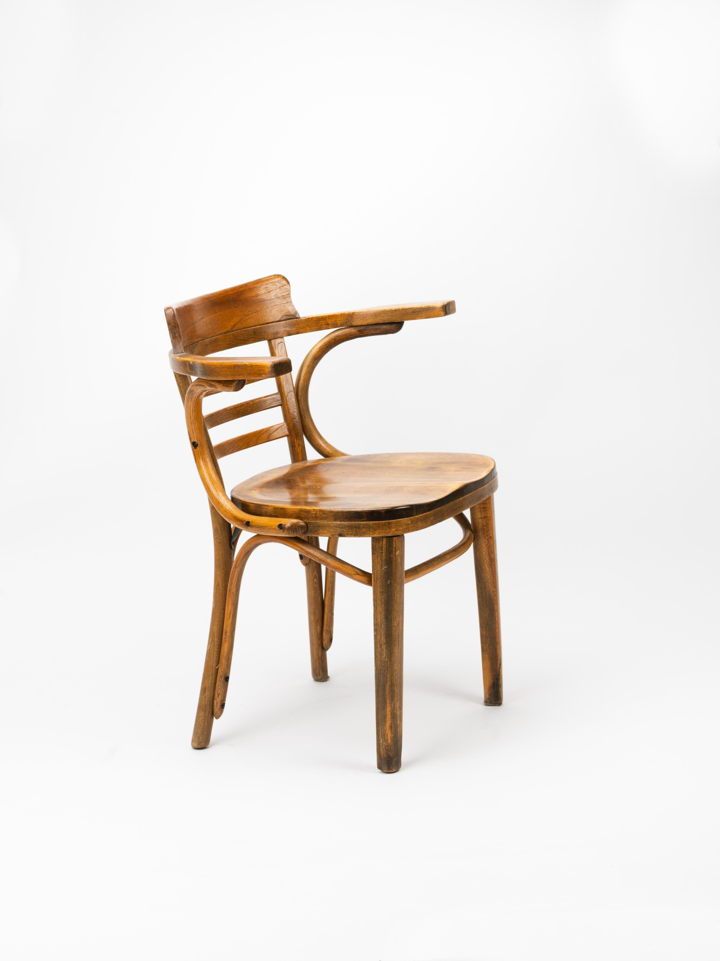 Woodwork ZPM Radomsko for Thonet Bentwood Cafe Armchair For Sale