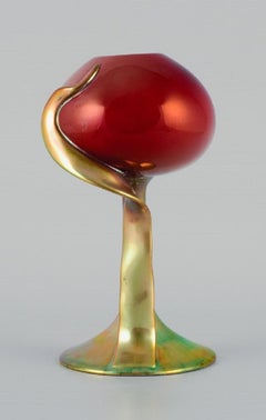 Zsolnay, Hungary, Art Nouveau Ceramic Vase, Early 20th Century