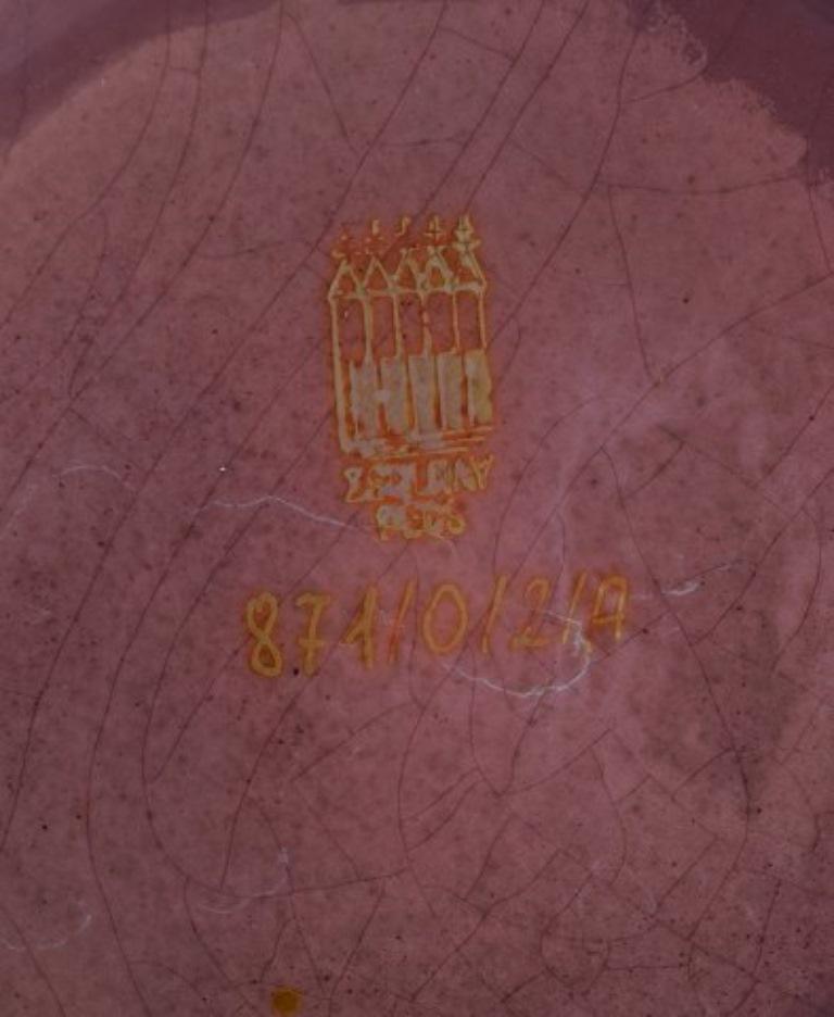Zsolnay, Ungarn. Große Keramikvase mit eosin-Glasur. Ca 1930er Jahre im Angebot 1