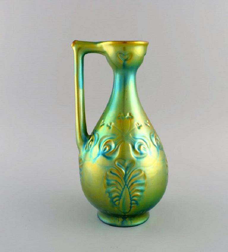 Zsolnay-Krug aus glasierter Keramik, schöne Eosin-Glasur, 1960er Jahre (Ungarisch) im Angebot