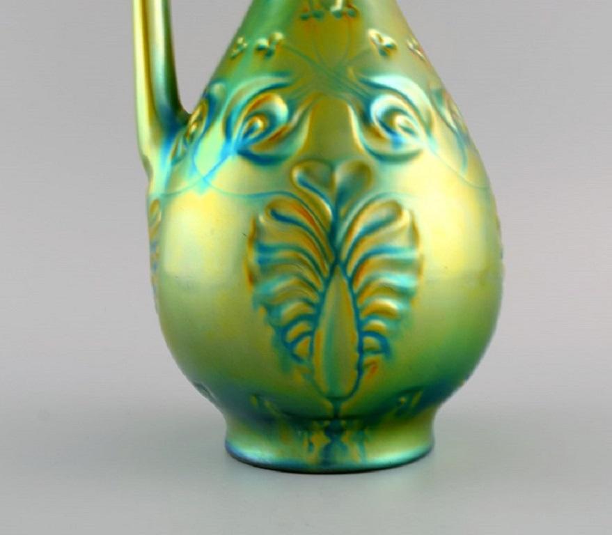 Zsolnay-Krug aus glasierter Keramik, schöne Eosin-Glasur, 1960er Jahre im Zustand „Hervorragend“ im Angebot in Copenhagen, DK