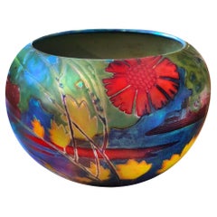 Vaso in ceramica smaltata "Martilapu" di Zsolnay