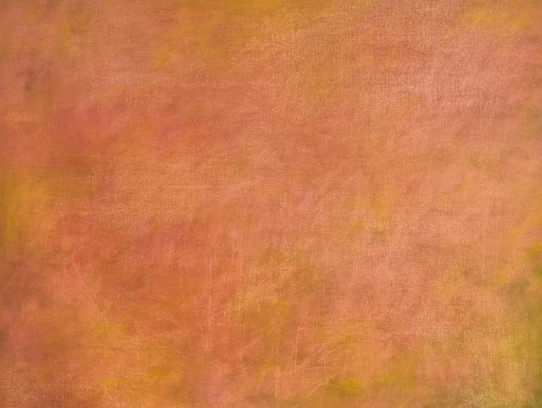 Corpo in campo 2 - 21° secolo, Greene & Greene, Arancione, Contemporaneo - Figurative Painting Arancia di Zsolt Berszán