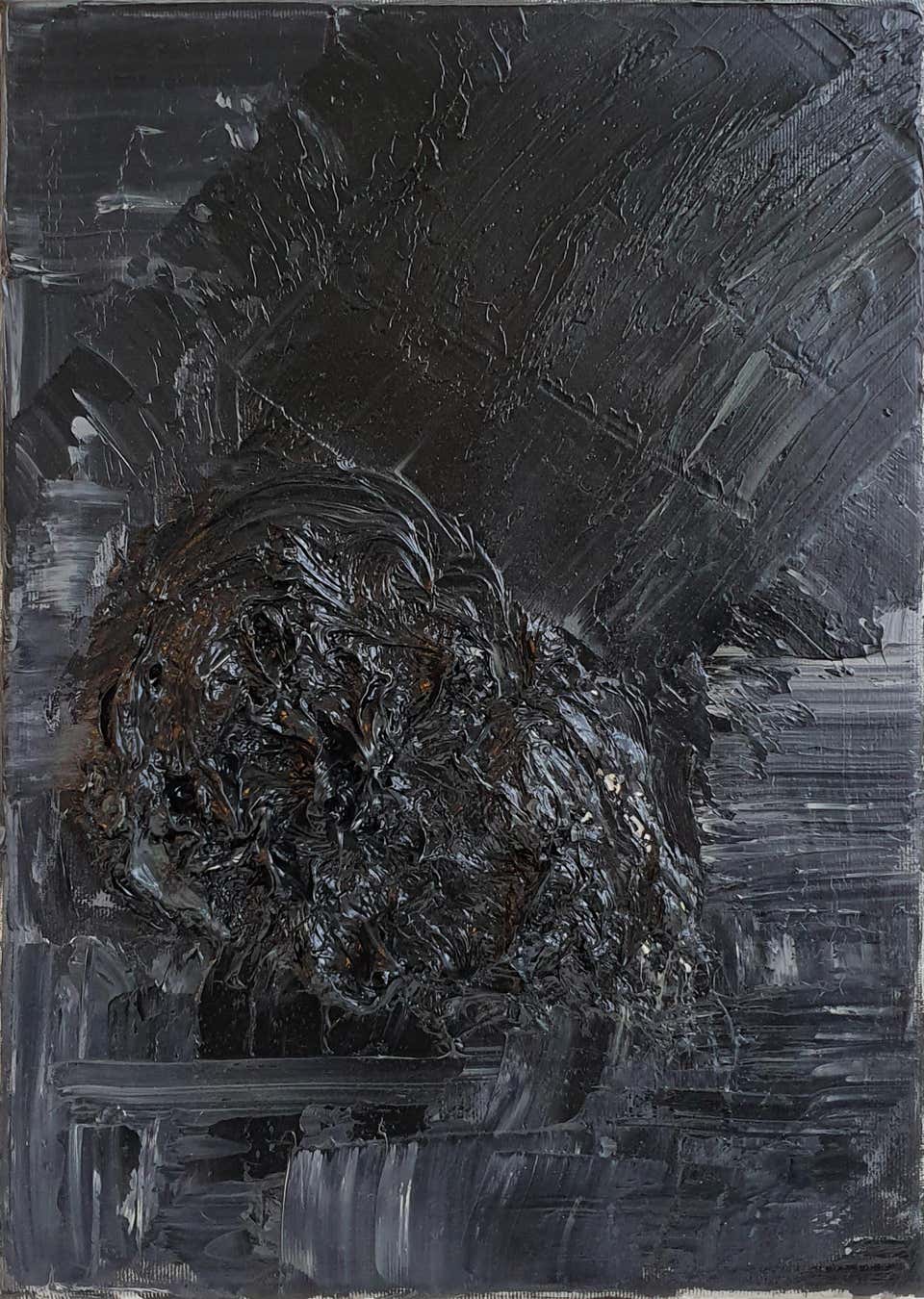 Black Monochrome Painting - 504 For Sale on 1stDibs | monochrome black ...