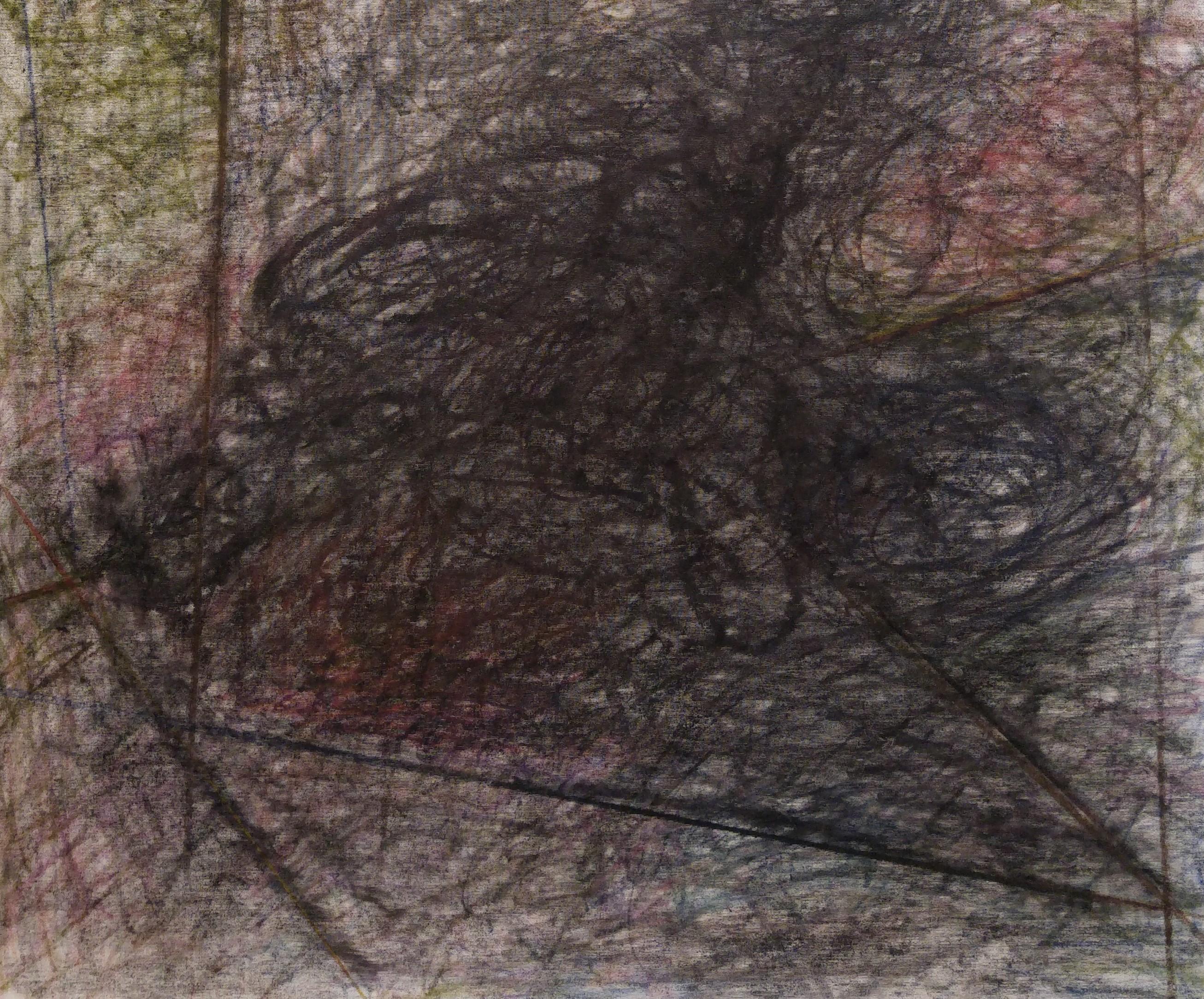 Senza titolo 01 - Arte astratta, Contemporanea, Geometrica, Organica, Nera - Abstract Painting Nero di Zsolt Berszán