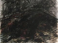 Untitled 01 - Abstract, Contemporary Art, Black, Gestural, 21st Century
