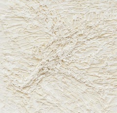 Untitled 01 - Contemporary, Abstract Painting, White, Monochrome, Organic