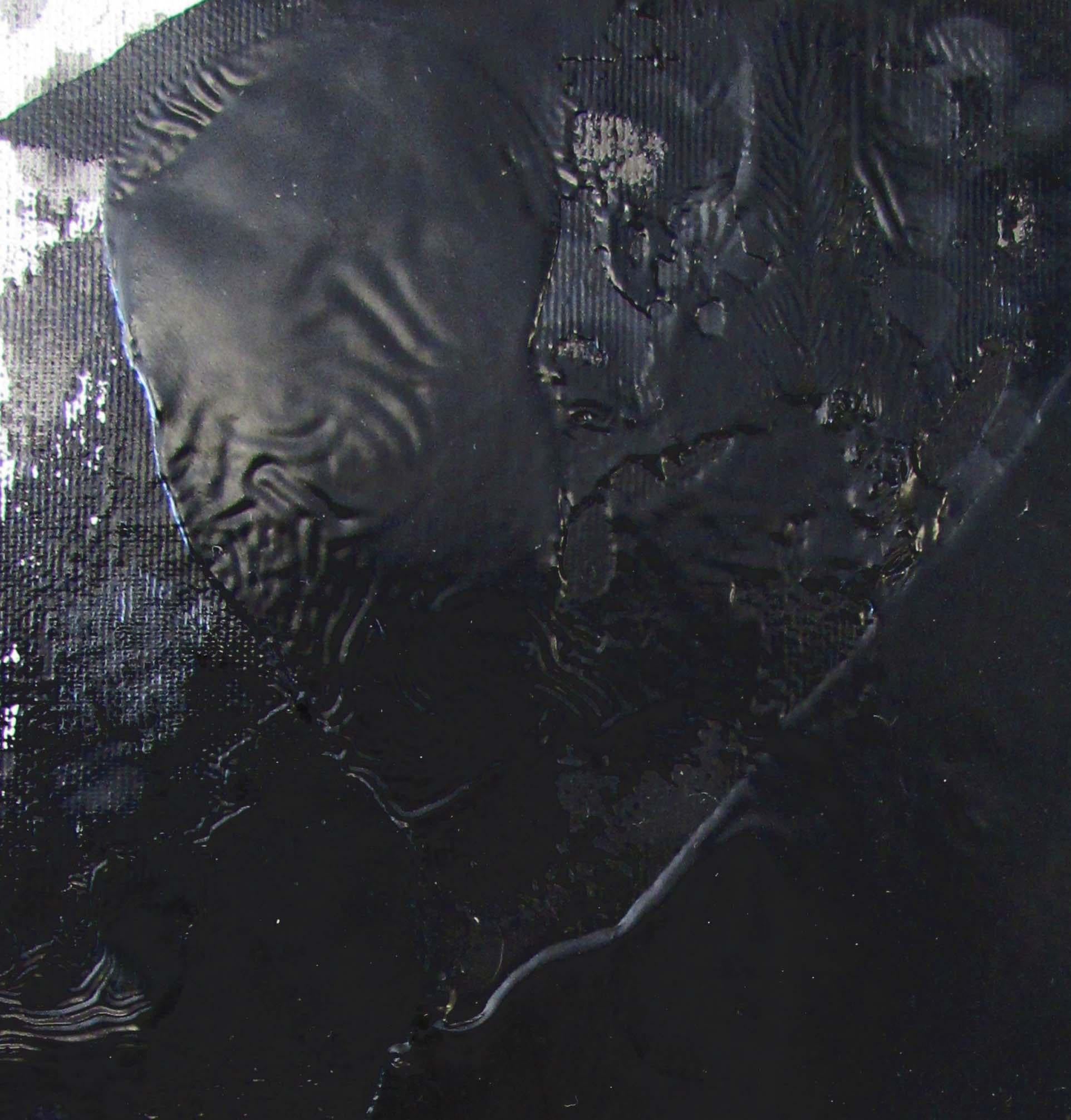 Sans titre 01 [Dissecting the Inknown 01] - Noir, monochrome, abstrait, XXIe siècle en vente 1