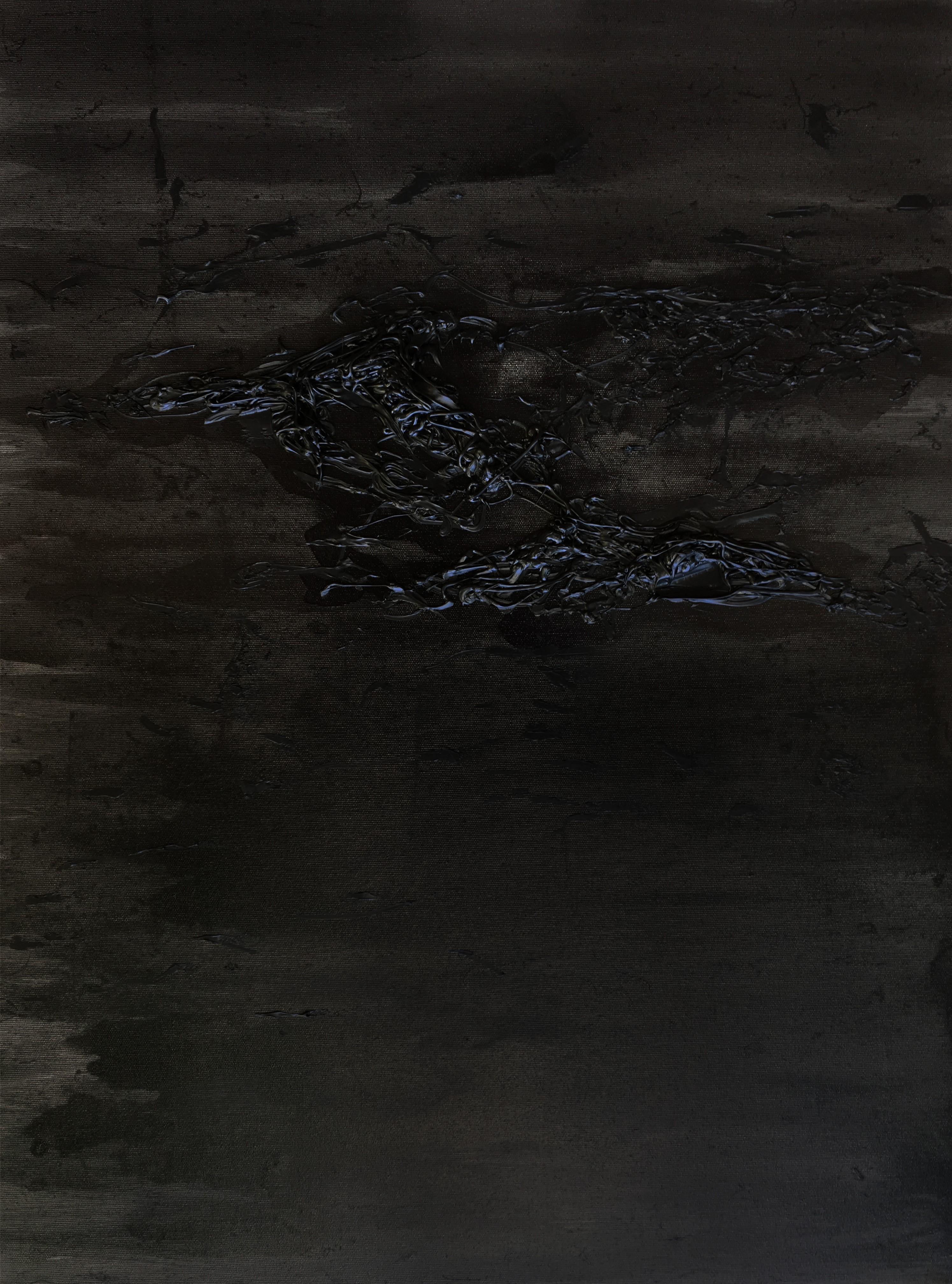 Untitled 01 - Contemporary, Organic, Black, Minimalist, Abstract, Monochrome