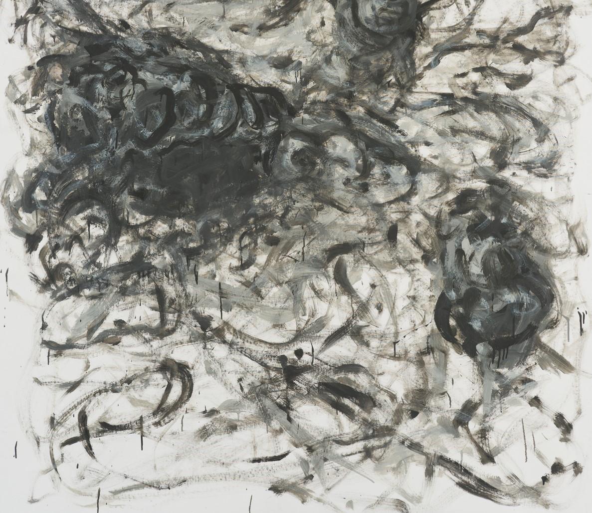 Untitled 01 [Remains of the Remains 01], 2018
oil on canvas
78 47/64 H x 59 1/16 W in
200 H x 150 W cm

The large-sized paintings, signed by Zsolt Berszán, addresses the subject of death in terms of the remains of decaying bodies. The surface of the