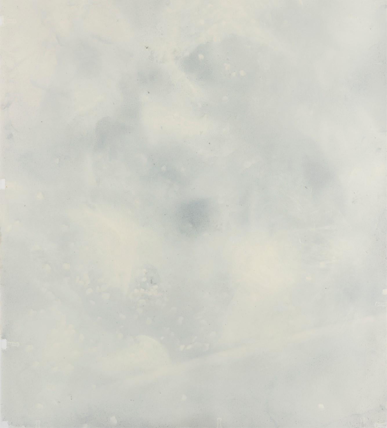 Untitled 016 [Remains of the Remains 016] - Contemporary Art, Abstract, Gray - Abstract Expressionist Painting by Zsolt Berszán