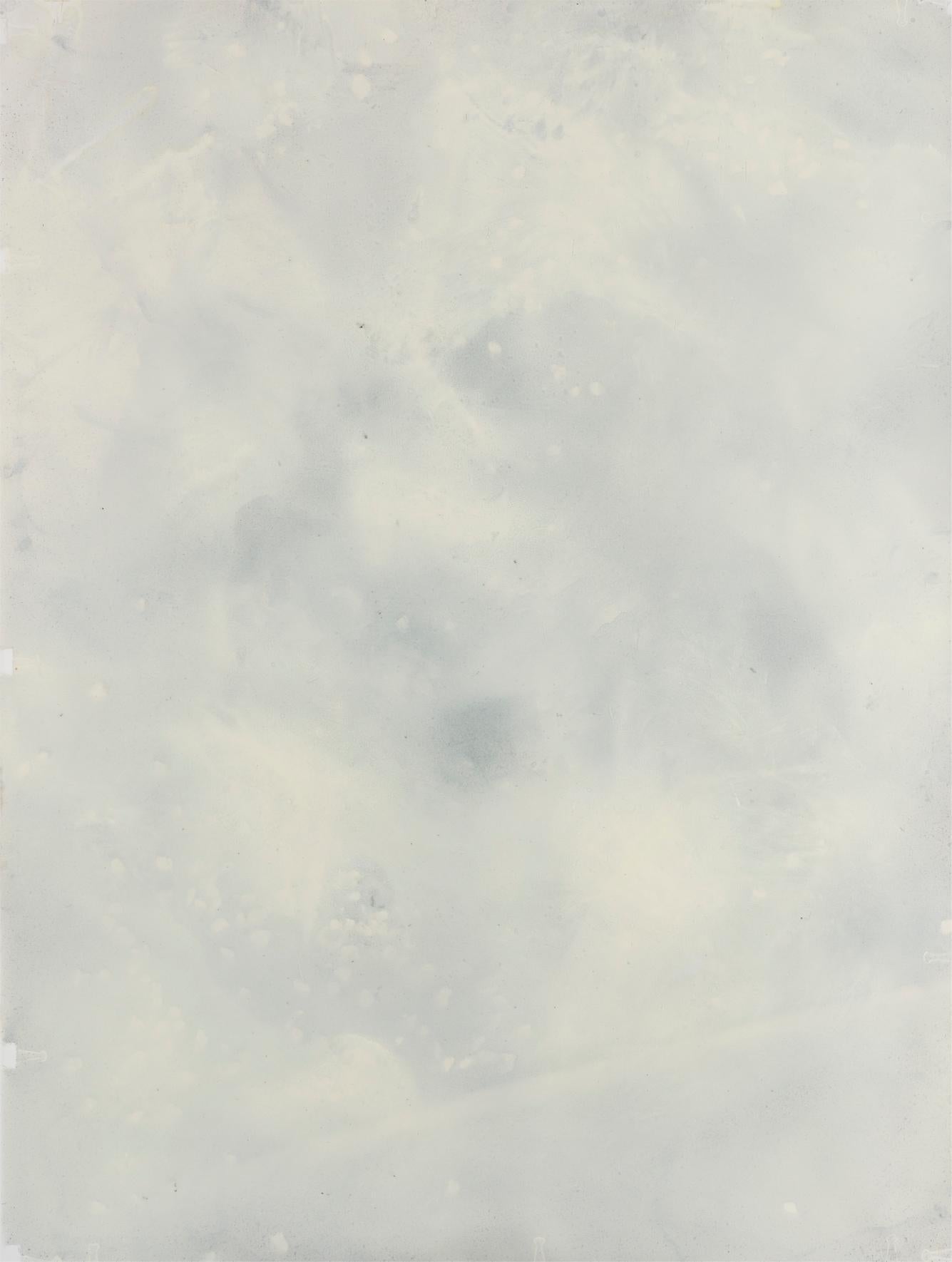 Zsolt Berszán Abstract Painting - Untitled 016 [Remains of the Remains 016] - Contemporary Art, Abstract, Gray