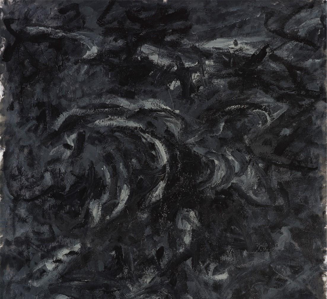 Untitled 017 [Remains of the Remains 017], 2019
oil on canvas
78 47/64 H x 55 1/8 W in
200 H x 140 W cm

The large-sized paintings, signed by Zsolt Berszán, addresses the subject of death in terms of the remains of decaying bodies. The surface of