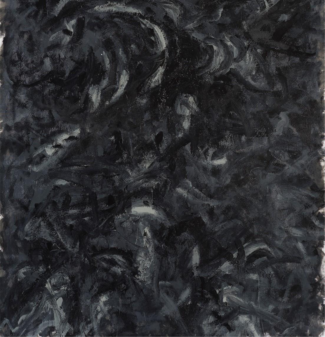 Senza Titolo 017 [Resti dei Resti 017] - Contemporaneo, Nero, Organico, Grigio in vendita 1