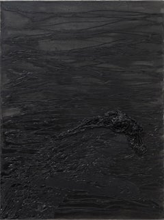 Untitled 03 - Black, Abstract, Monochrome, 21st Century, Organic, Minimalist
