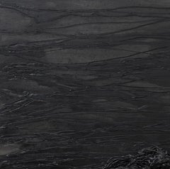 Ohne Titel 03 - Schwarz, Abstrakt, Monochrom, 21. Jahrhundert, Organisch, Minimalistisch