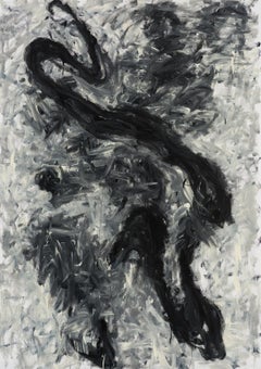 Sin título 03 [Restos de los Restos 03] - Contemporáneo, Abstracto, Negro, Gris