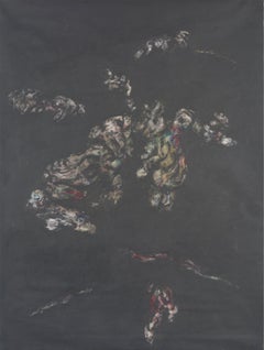 Untitled 07 - 21st Century, Black, Minimalist, Red, Yellow, Contemporary Art