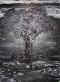 Untitled 2 - Contemporary, Black, Monochrome, Organic, 21st Century