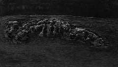 Untitled 4 - Contemporary, Black, Monochrome, Abstract Painting, Organic, Life