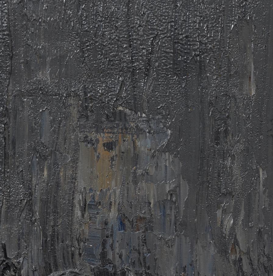 Senza titolo - Contemporaneo, Astratto, Nero, Grigio scuro, Monocromatico, Organico in vendita 2