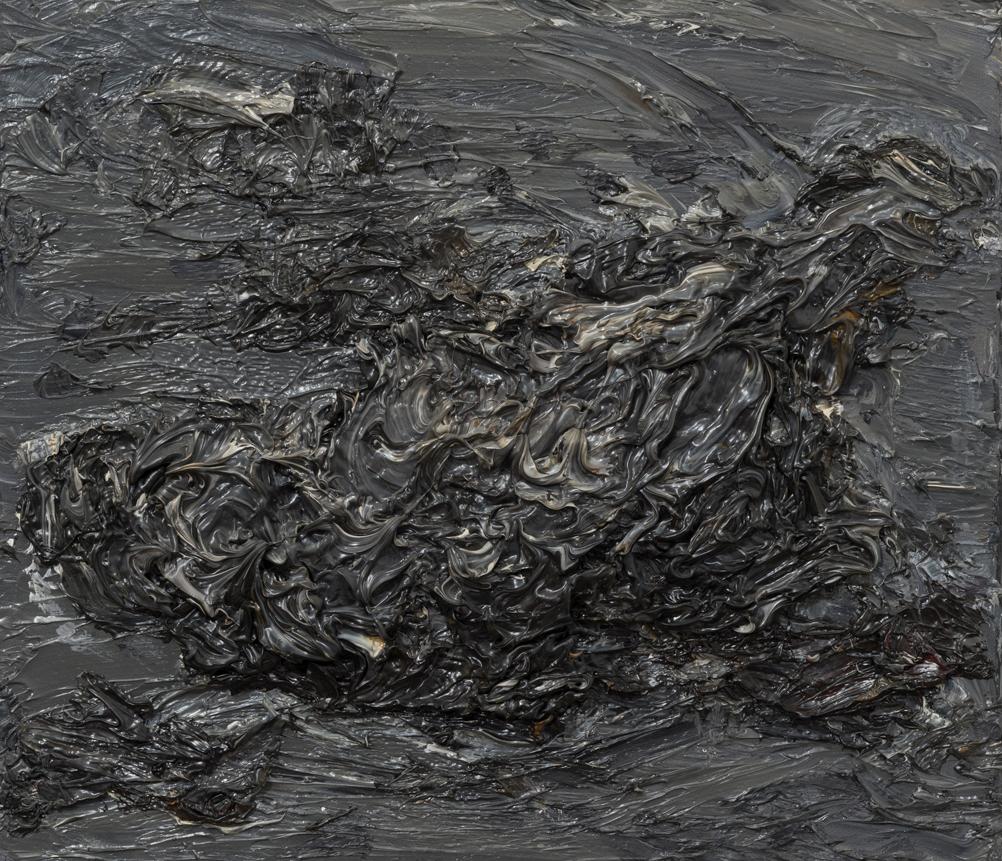Untitled (Decomposition), 2014
Oil on canvas (Signed on reverse)
19.68 H x 13.77 W in.
50 H x 35 W cm

Zsolt Berszán's works avoid the symbolical meaning, reaching the point when, as Kristeva asserted “meaning collapses”. These are evidence of a
